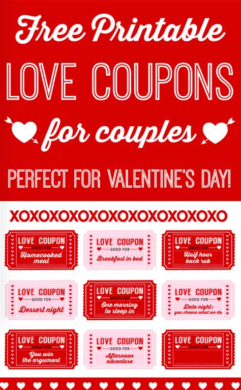 free printable love coupons for couples love coupons valentines printables