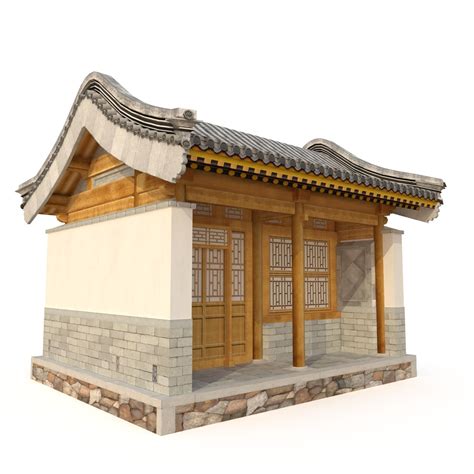Chinese Architecture 3d Model 2 Ma Fbx Max Obj Free3d