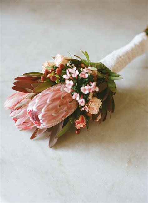 Beautiful Pink Bouquet With King Protea Blooms By