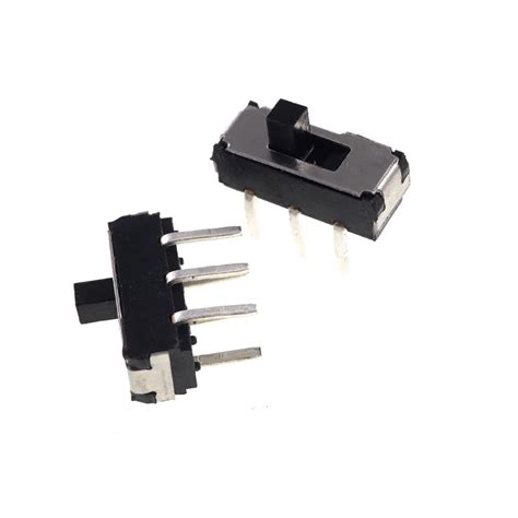 10 Pcs Miniature Slide Switch 6 Pin 2p2t Dpdt On On Vertical Through