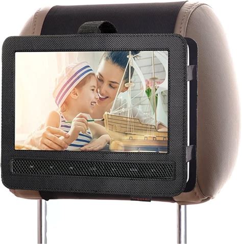 Amazon Com ZugGear Car Headrest Mount Holder Strap Case For Swivel And Flip Style Portable DVD