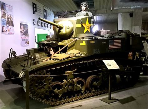 The M3a1 Stuart Light Tank At The Normandy Tank Museum