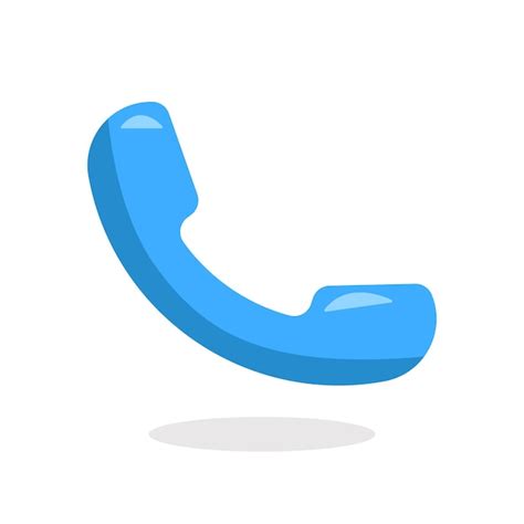 Premium Vector | Call icon blue