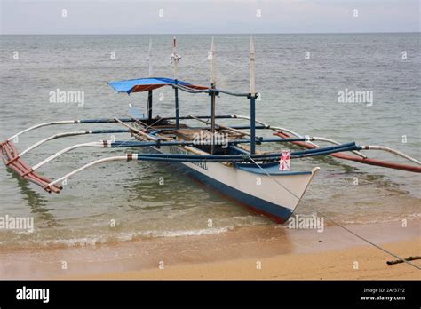 Bangkas Or Bankas Traditional Outrigger Wooden Boats Used By The