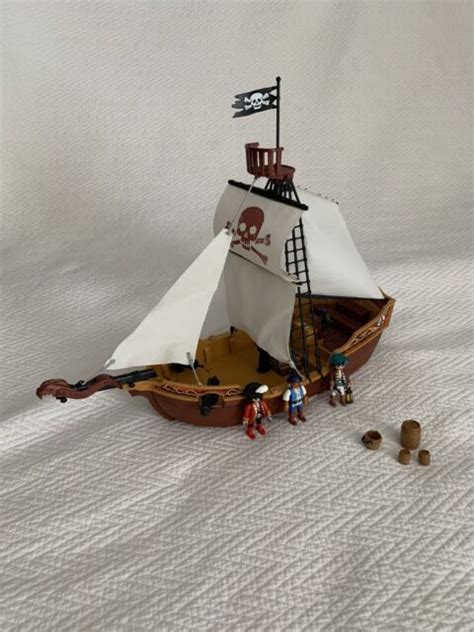 Playmobil 5618 Red Serpent Pirate Ship 3 Pirates Ebay