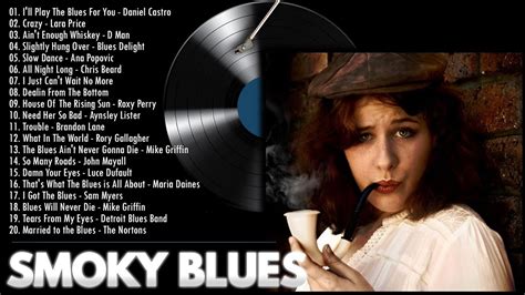 Smoky Blues Music Dark Blues Guitar And Piano Instrumental Music