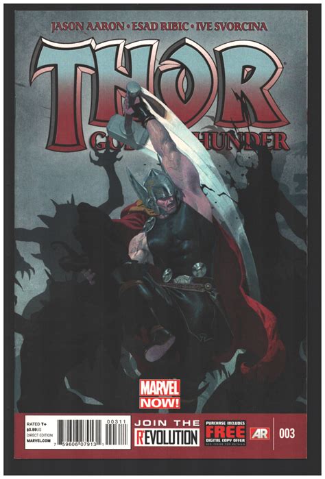 Thor God Of Thunder 3 Jason Aaron Esad Ribic First Edition