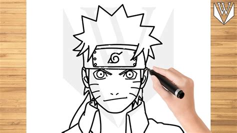 Wie zeichnet man Naruto Uzumaki Schritt für Schritt einfach für Kinder