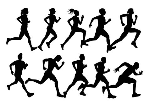 female runner vector at collection of female runner vector free for personal use