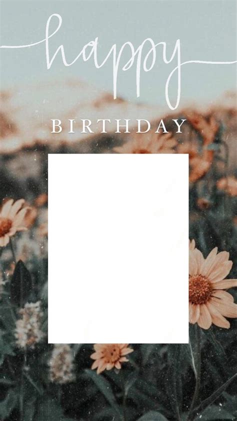 Aesthetic Happy Birthday Instagram Story Template