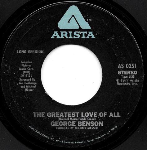 George Benson Michael Masser The Greatest Love Of All Alis Theme