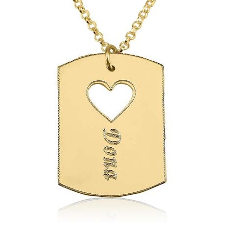 14/16/18/20/22/24/26/28/30/32 inches high polish rose gold plated custom name necklace for gift. Personalized 18k Gold Plate Name Necklace w/ Heart - PersJewel