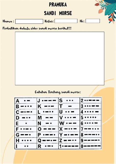 Detail Contoh Sandi Morse Koleksi Nomer