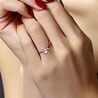 银戒指批发 女韩版 心型戒指 彩色宝石爱心戒指 镀玫瑰金 银饰品-阿里巴巴