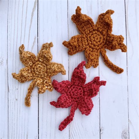 Fall Maple Leaf Crochet Pattern ~ Crafty Kitty Crochet