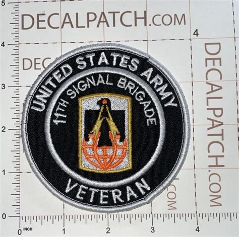 Us Army 11th Signal Brigade Veteran Patch Decal Patch Co
