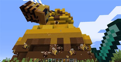 You can use bees to craft honey, honeycomb, build beehives, and pollinate your minecraft farm. How To Build A Beehive House In Minecraft