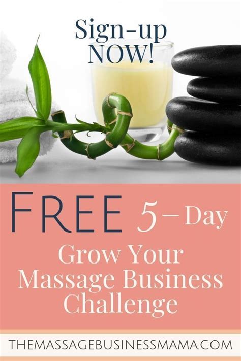 5 Day Grow Challenge Squeeze Page The Massage Business Mama Massage