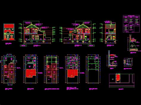 Design perumahan subsidi atap spandek merah maroon. Desain rumah tinggal sederhana 12 m in AutoCAD | CAD (204 ...
