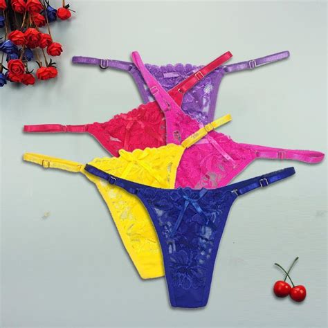 Women Sexy Thongs Panties Lace Transparent Panty See Through Erotica