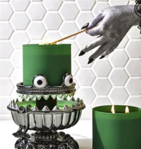 Bath And Body Works Has A Neon Green Glowing Monster Candle Holder Just