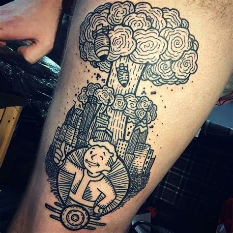 Falloutfriday Incredible Fallout Themed Tattoo By Hvftattoo Fallout