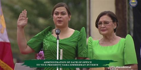 Duterte S Daughter Takes Oath As Philippine Vp Myanmar International Tv