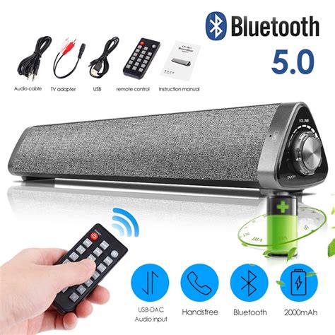 ลำโพงไรสาย NEW Wireless Bluetooth 5 0 Speaker TV Home Theater Soundbar