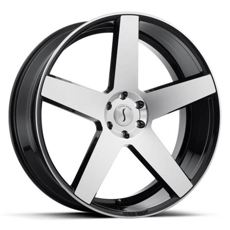 Rimstyle Status Empire Gloss Black With Polished Face Alloy Wheels