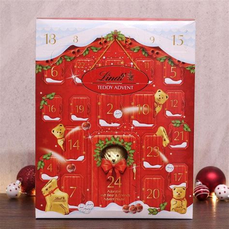 lindt teddy advent calendar 250g at mighty ape nz