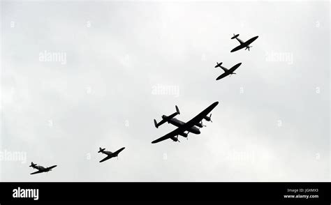 An Air Display To Mark The Battle Of Britain Memorial Flights 60th