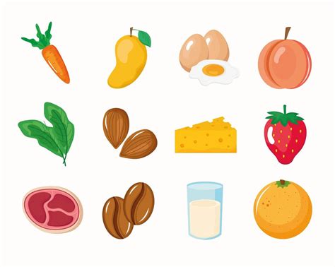 Top Imagen Alimentos Con Vitaminas Y Minerales Dibujos
