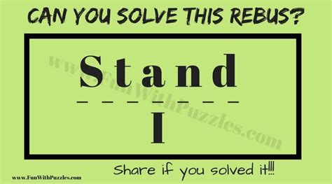 Easy Rebus Puzzles For Kids With Answers Fun With Puzzles