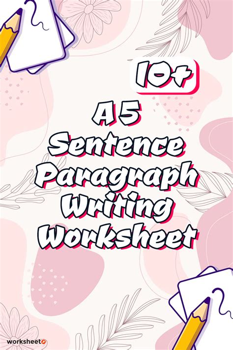 16 A 5 Sentence Paragraph Writing Worksheet Free Pdf At