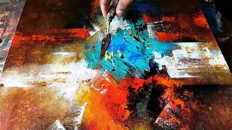 Abstract Painting How To Paint Abstract In Acrylics Easy Wash