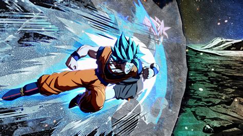 Goku Ssj Blue Vs Goku Black Ssj Rose 4k Wallpaper Dragonballfighterz