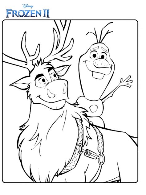 Frozen olaf and sven coloring pages. frozen 2 coloring pages free: 26+ Frozen 2 Coloring Pages ...