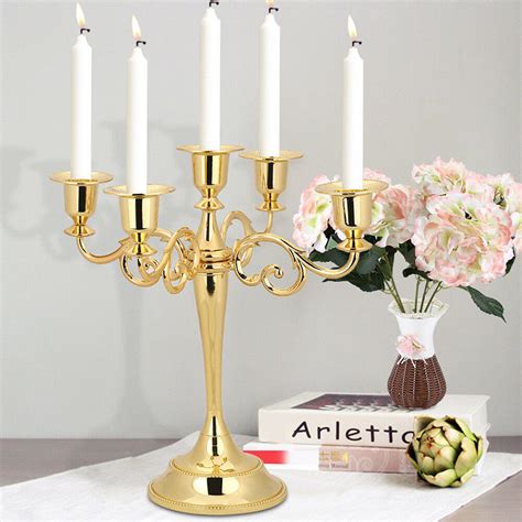 Table Candlesticks Metal Candelabra Candle Holder Candle Stand For