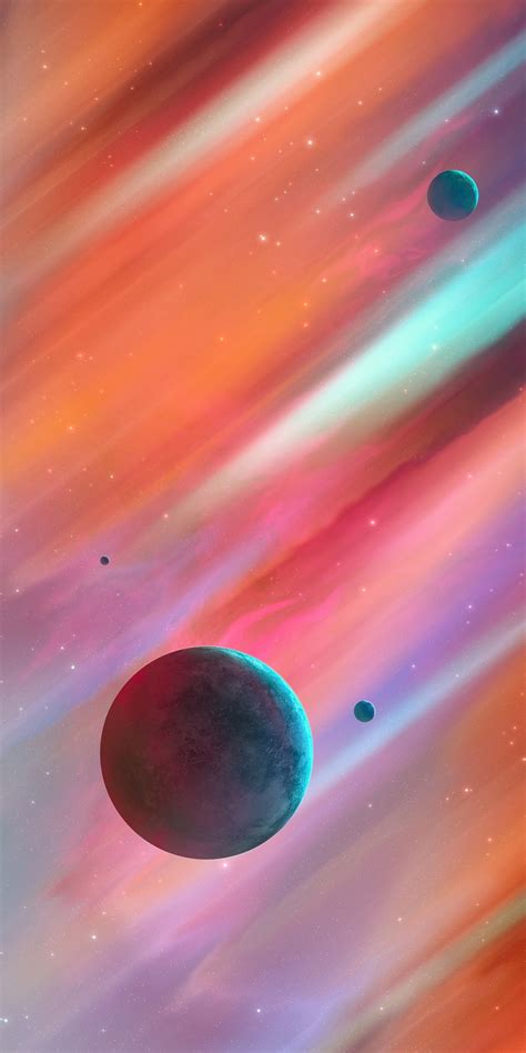 Download 1080x2160 Wallpaper Colorful Space Planets Art Honor 7x