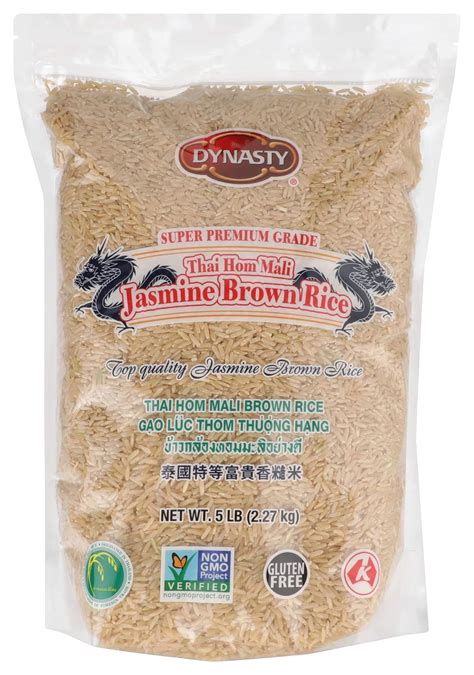 Dynasty Jasmine Brown Rice Super Premium Grade Kosher 5