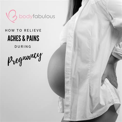 How To Reduce Pre And Post Pregnancy Aches And Pains Bodyfabulous