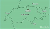 Zurich In World Map - Tourist Map Of English