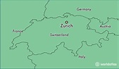 Zurich In World Map | Tourist Map Of English