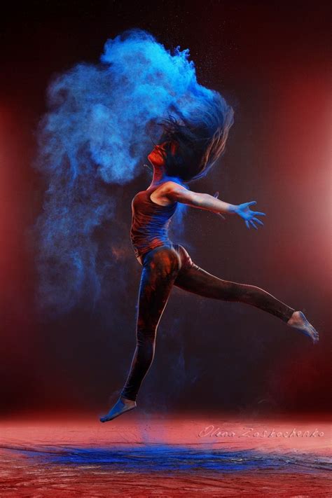 Girl With Colored Powder Dance Photography Poses Dance Photography