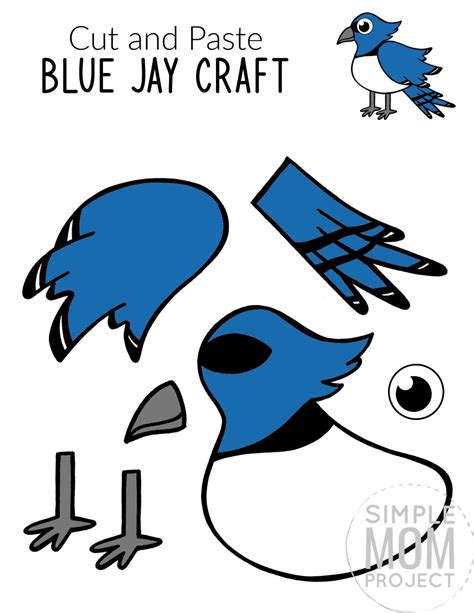 Cut And Paste Bird Crafts For Kids Simple Mom Project