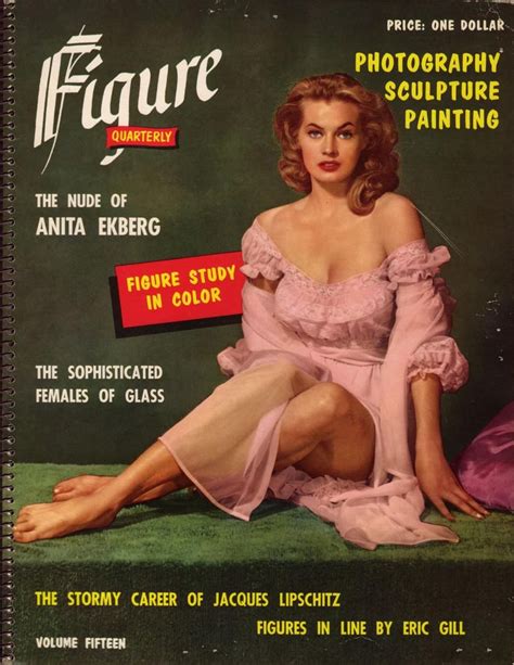 Anita Ekberg On The Cover Of Figure Quarterly Magazine Vol15 1956 Uk