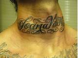 But it is not friendly to the press. Name on neck | Tattoo of a name in cursive on neck ...