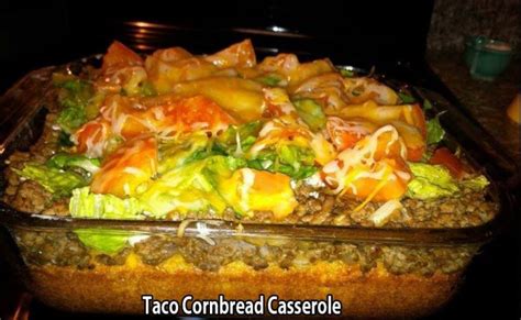 If you're in the mood for mexican, use up your leftover cornbread or extra box mix with this recipe for. Taco Cornbread Casserole