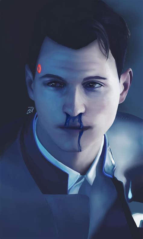 Oc Connor From Detroit Become Human Ipad Pro Autodesk Sketchbook