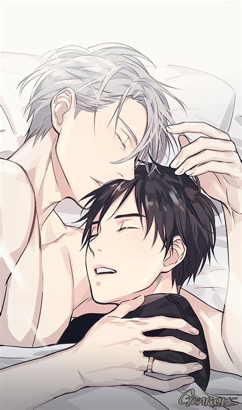 Gearous Katsuki Yuuri Viktor Nikiforov Yuri On Ice Silver Hair